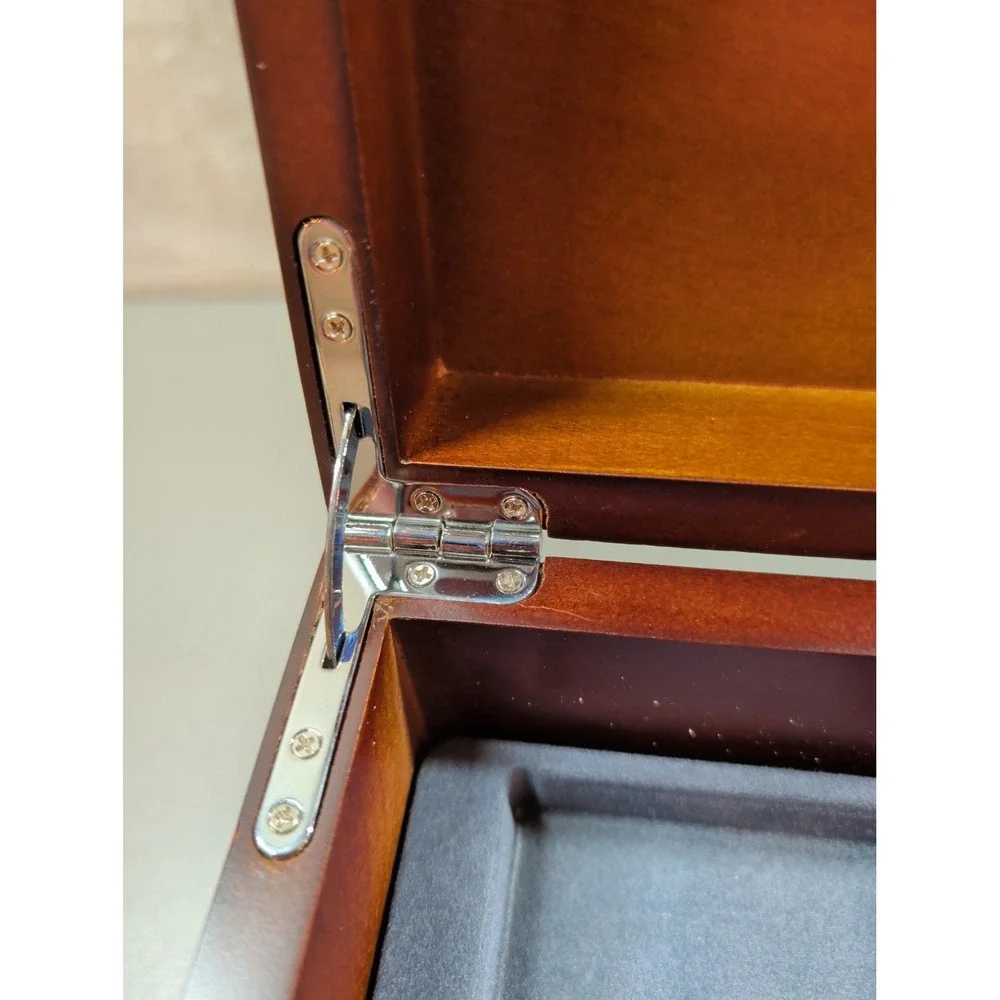 PCS Locking Wooden Coin Storage Cabinet Chest Morgan Peace Dollar Box